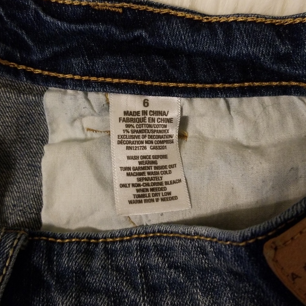 Aeropostale High Waist Jean Shorts - Picture 4 of 5